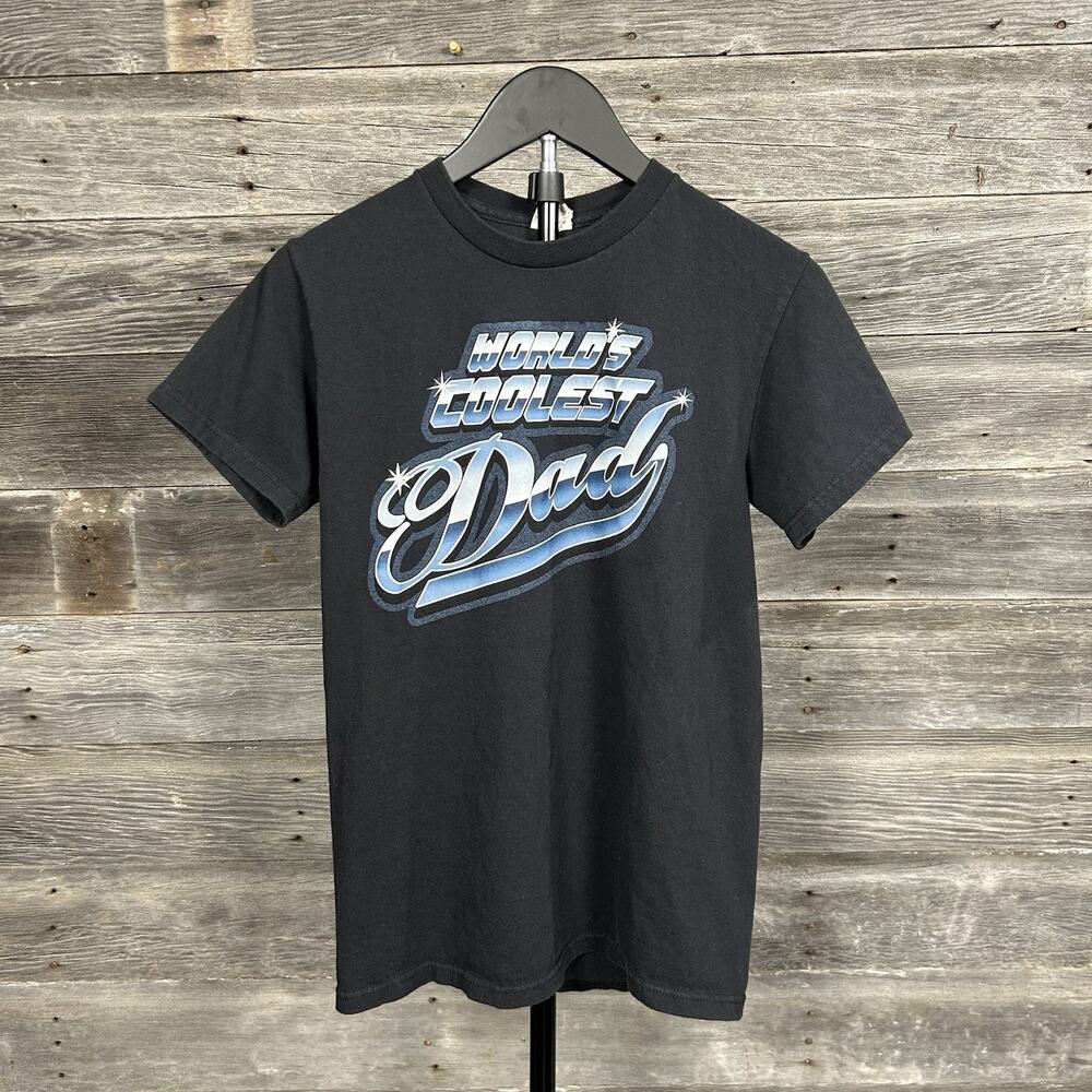 Vintage Delta Pro Weight “World’s Coolest Dad” Graphic Tee Shirt Small Y2K Retro